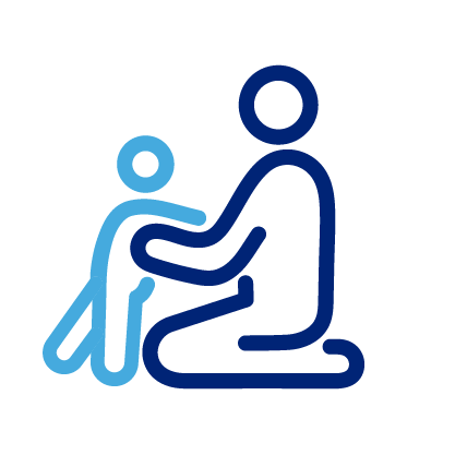 parent and child icon for child care