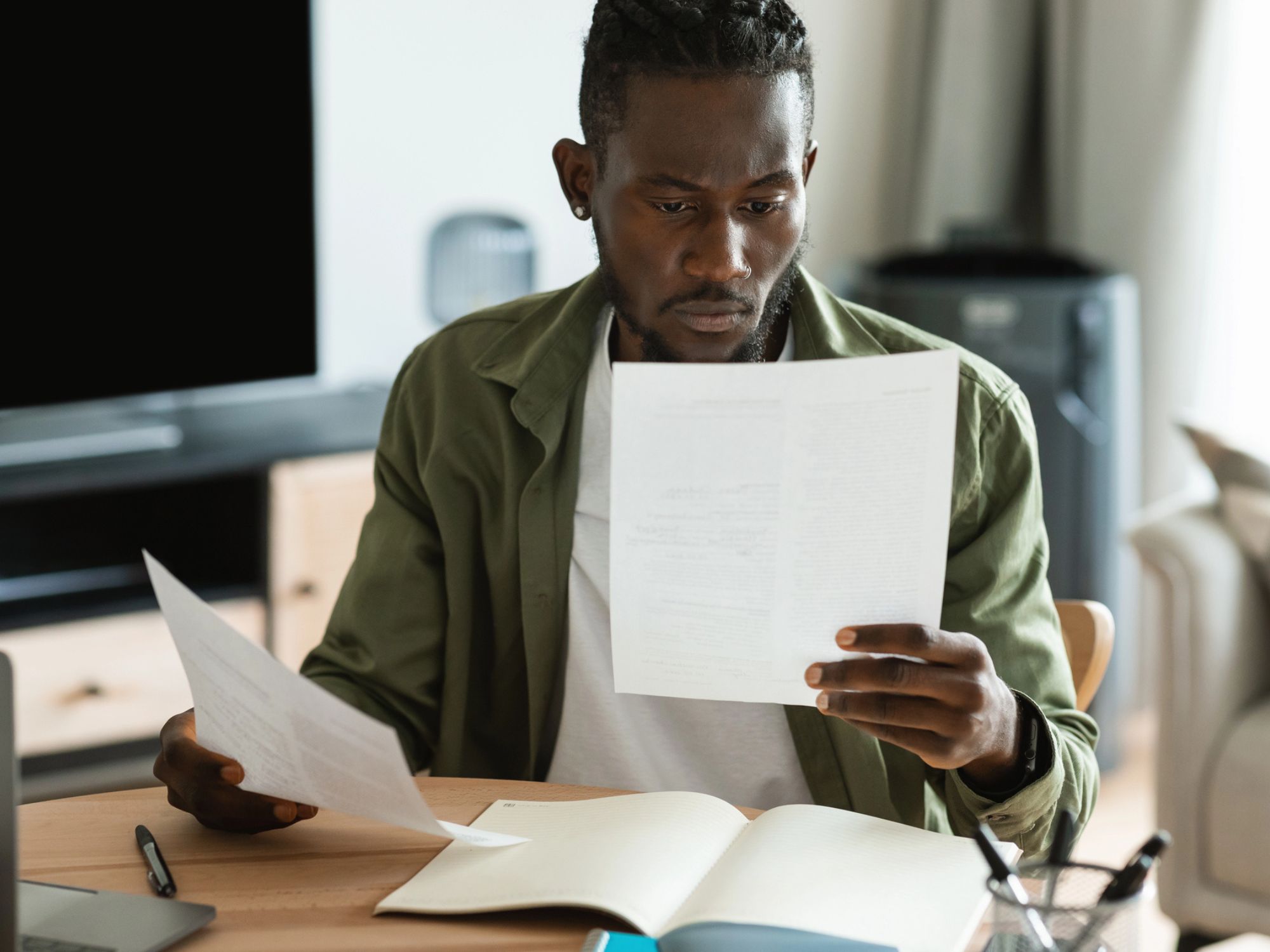 Reviewing documentation needed to apply for financial help