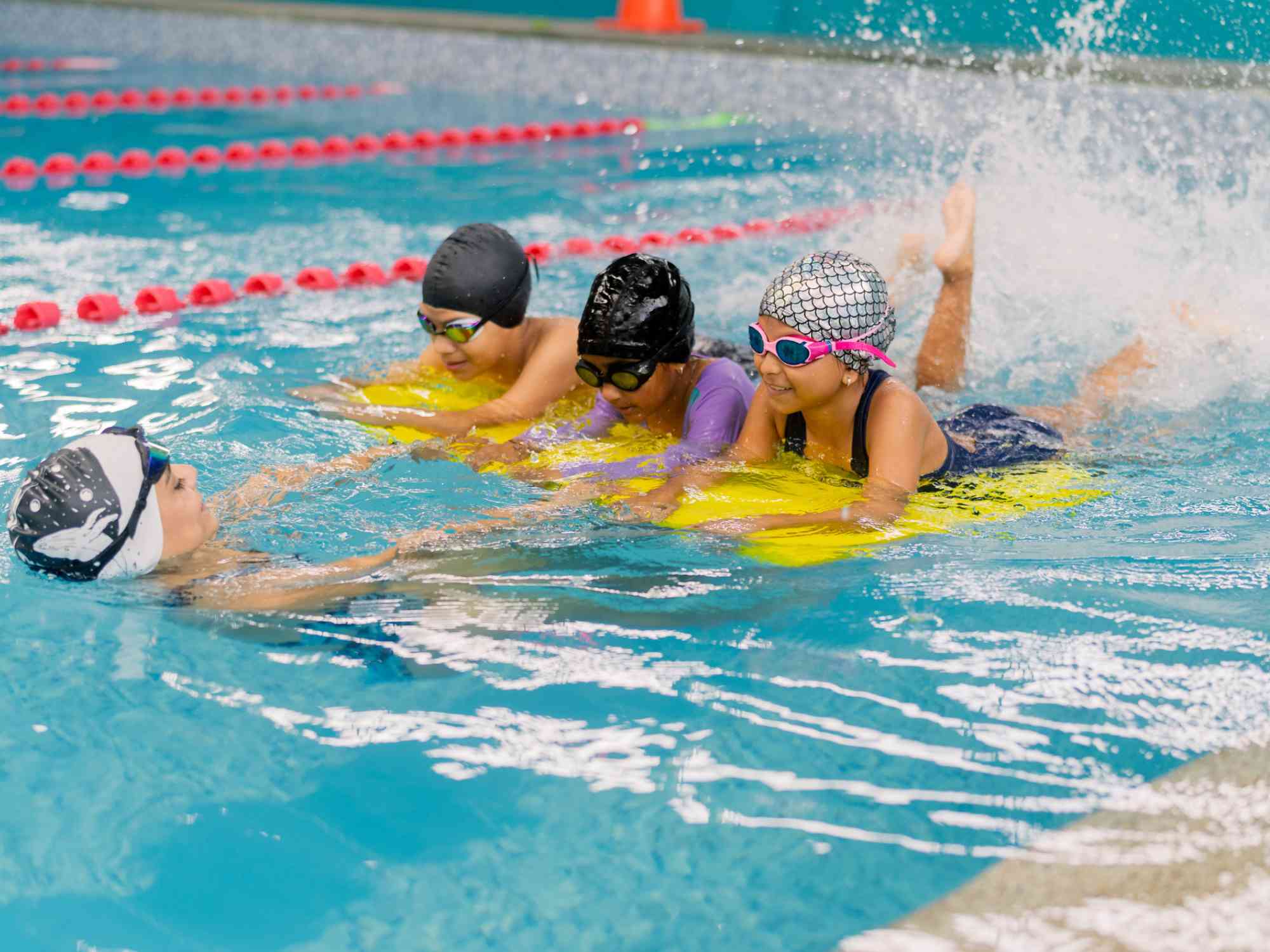kids swimming