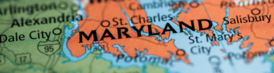 Карта Мэриленда