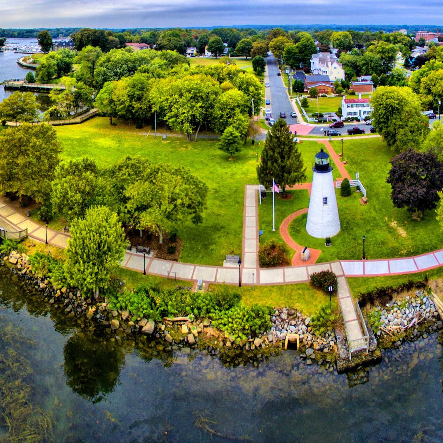 Aerial photo of Havre De Grace, Maryland