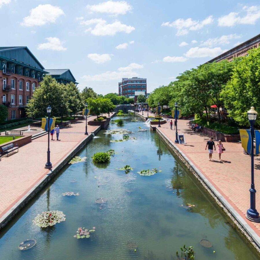 Carroll Creek Promenade in Frederick County