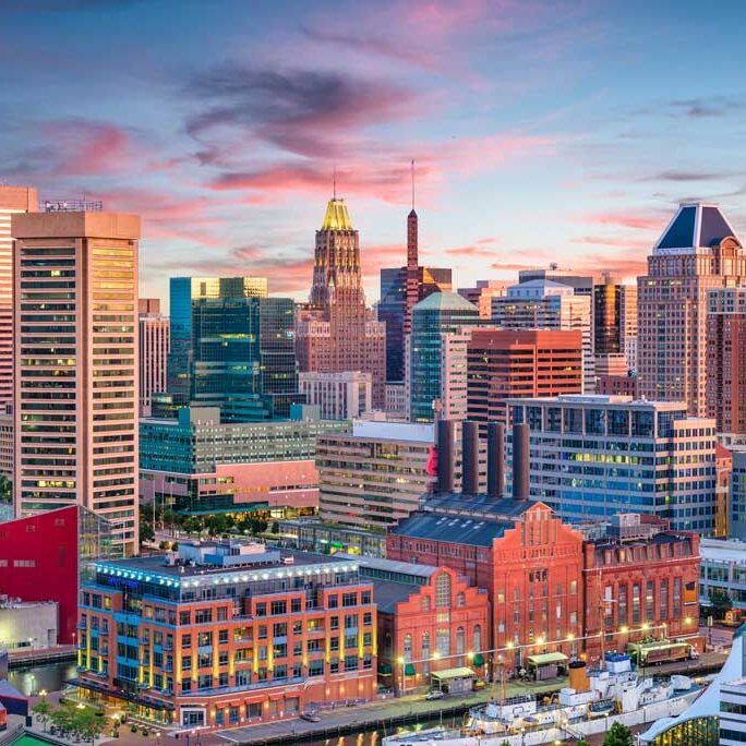 Đường chân trời Baltimore Maryland