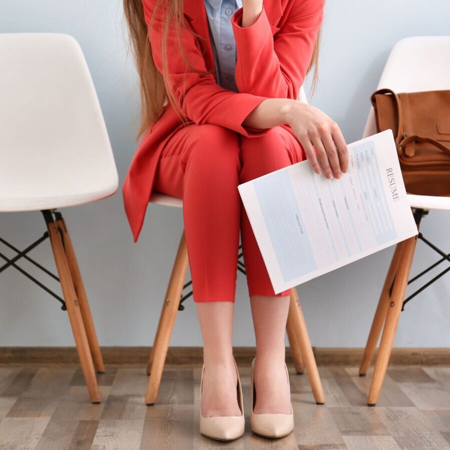 Person looking for a job