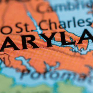 A map of Maryland