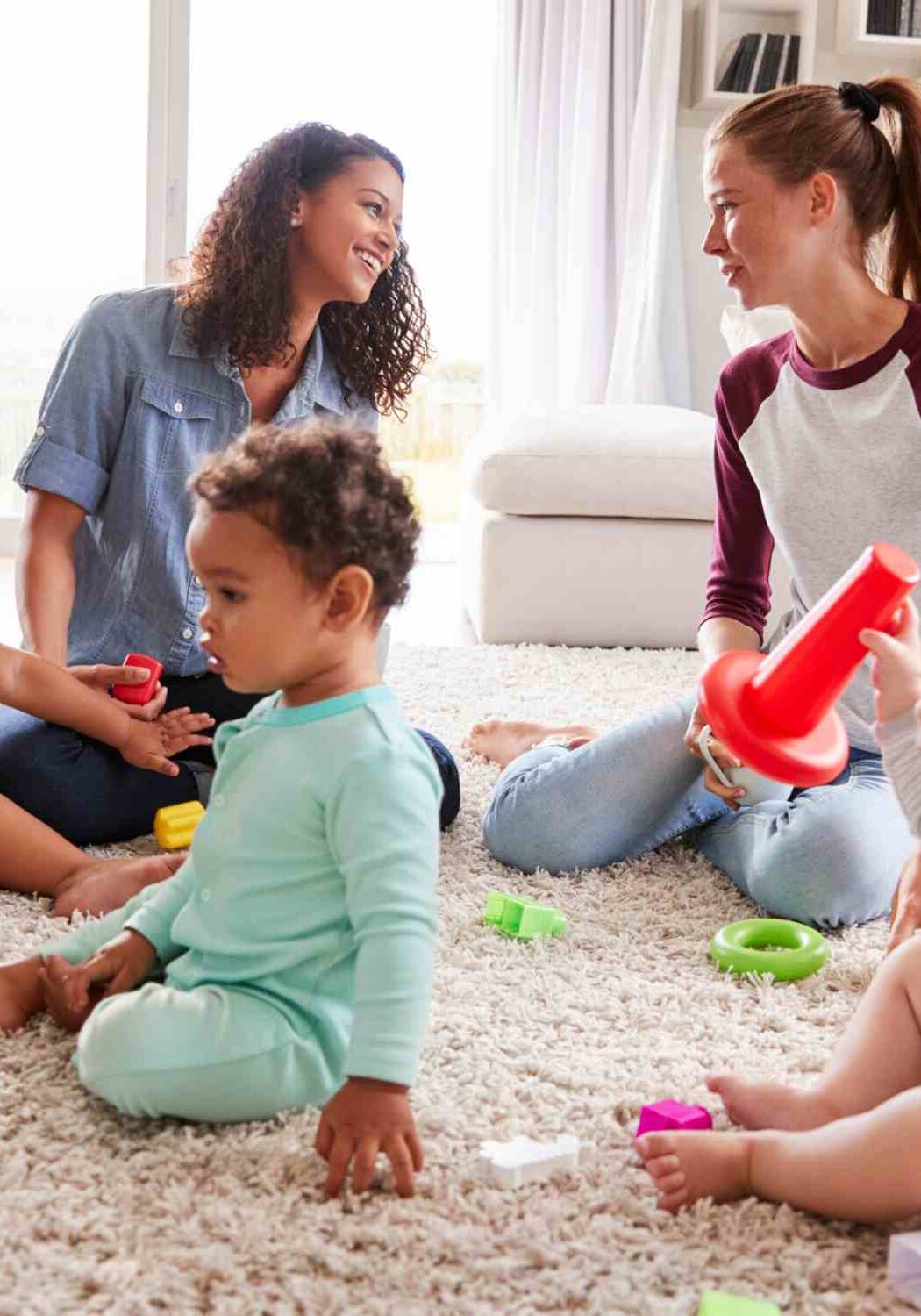 parentings supporting each other with playdate