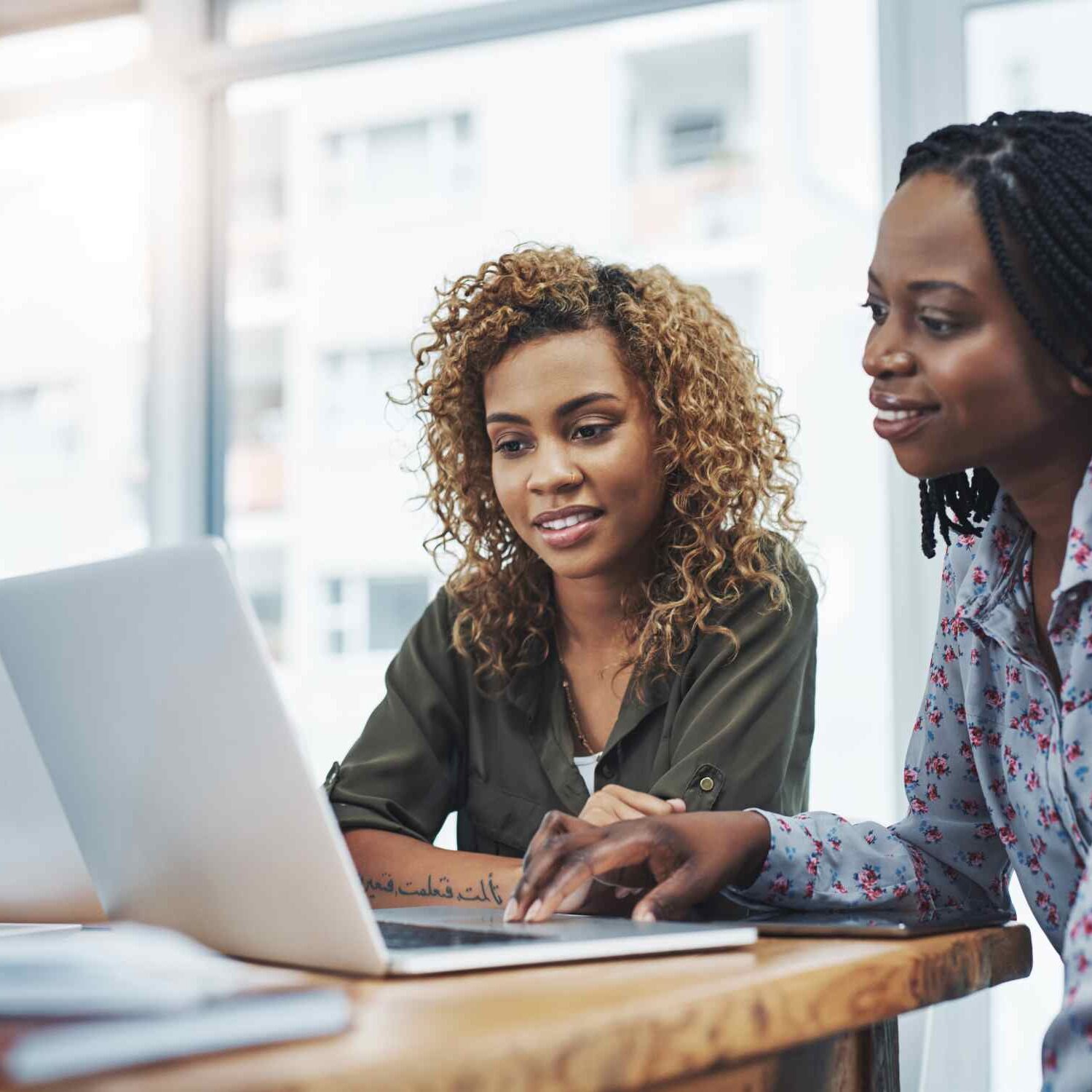 counselor helping someone choose a plan